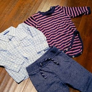 Baby Boy Long Sleeve Pant Bundle of 3